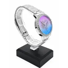 GENERICO - Reloj Q&Q Q33b-500py Mujer Plateado Multicolor Pulsera Acero Inoxidable