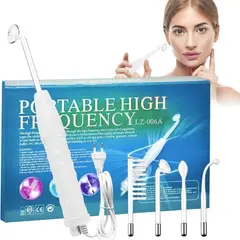 GENERICO - Alta Frecuencia Portátil High Frequency Wand Radiofrecuencia Facial Anti-Edad y Terapia Capilar