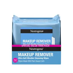 NEUTROGENA - Toallitas para quitar maquillaje micelares sin alcohol para el rostro