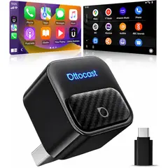 OTTOCAST - Convertidor a Inalámbrico de CarPlay Android Auto 2 en 1 Dongle Wifi 6 Bluetooth 5.4 para Vehiculos