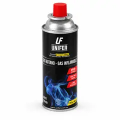 GENERICO - Gas Butano Unifer 250g 400ml Para Estufa Camping Soplete Portátil