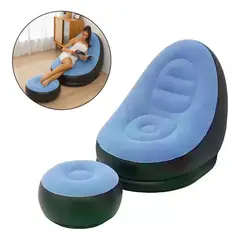 CHINA - Sillon Sofá Inflable Portátil Plegable Con Reposapiés beige