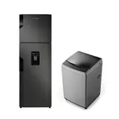 CHALLENGER - Combo  Nevera  No Frost CR 249 Litros Brutos Lumina + Lavadora Automatica Dark Gray Carga Superior 11kg