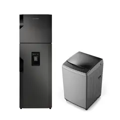 CHALLENGER - Combo  Nevera  No Frost CR 249 Litros Brutos Lumina + Lavadora Automatica Dark Gray Carga Superior 11kg