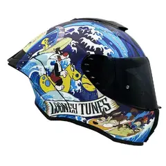 EDGE HELMETS - CASCO EDGE SHANGHAI CERTIFICADO ECE2206 LOONEY TUNES BRILLO