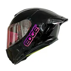 EDGE HELMETS - CASCO EDGE SHANGHAI CERTIFICADO ECE2206 TALLA S NEGRO BRILLO