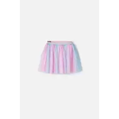 MIC - Falda de en tull multicolor para niña