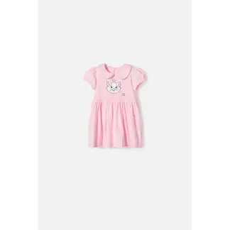 DISNEY - Vestido de La Gata Marie con body rosado para bebé niña