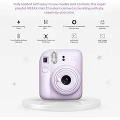 FUJIFILM - Cámara Instantánea Instax Mini 12 Bundle (incluye accesorios y película)