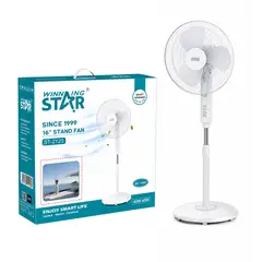 GENERICO - Ventilador De Pie 3 Aspas 3 Velocidades 45w Winning Star