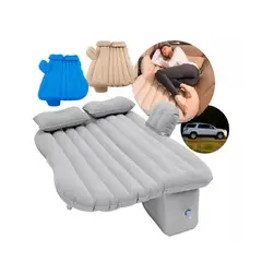 GENERICO - Colchon Inflable Para Autos 2 Almohadas Compresor