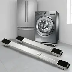 GENERICO - Soporte Zebbris Base Ruedas Estufa Lavadora Refrigerador - Blanco