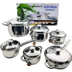 HOFFMANN - Ollas En Acero Quirurgico Inoxidable 12 Pz Hoffman