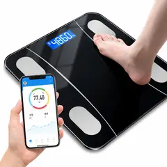 GENERICO - Báscula Digital Inteligente con Bluetooth Control Peso Grasa