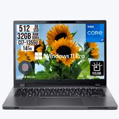 ACER - Portatil Travelmate Intel Core i7-1355U RAM 32GB SSD 512GB LCD 14 W11 Profesional