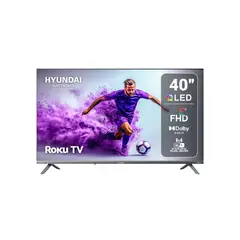 HYUNDAI - Televisor Smart Tv 40 pulgadas QLED Con Roku Integrado HYLED4028QR