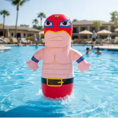INFANTILES CAJUROMIX - Muñeco Inflable Tipo Boxeo Infantil Rebotable Rojo