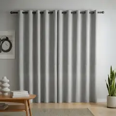 GENERICO - Cortinas Blackout Alta Opacidad - Gris Claro - Diseño Moderno y Protección Lumínica