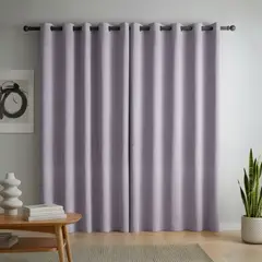 GENERICO - Cortina Blackout Alta Opacidad - Color Lila Diseño Moderno y Protección Lumínica