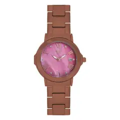 YESS - Reloj Café Bisel Rosa Para Caballero S292-05