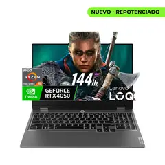 Lenovo - Computador Portátil Gamer LOQ Amd Ryzen 5 7235HS 16/512 RTX 4050 6 GB 15,6 FHD WIN 11 HOME