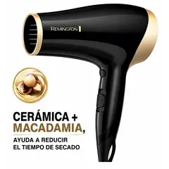 REMINGTON - Secador de Pelo Macadamia Shimmer Negro D3017