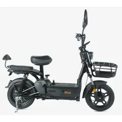 GENERICO - Bicicleta Eléctrica Duo Negra28km Litio Rin 16+Garantía