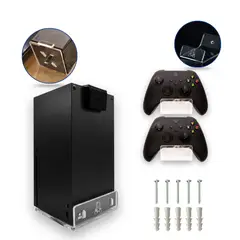 GENERICO - Soporte de Pared HangerTech Compatible con Xbox Series X + 2 Bases de Control + Obsequio