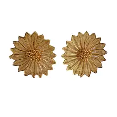 AMORINO JEWELRY - Topo Girasol Filigrana en Plata ley 925 con Baño de Oro de 24 kt de 5 Micras