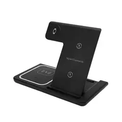 GENERICO - Cargador Inalambrico 3 En 1 Estacion Celular Reloj Audifono