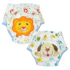 BEBE - 2 PAÑAL ENTRENADOR REUTILIZABLE NIÑO NIÑA CON REPUESTO LAVABLE