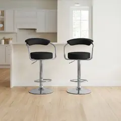 DIMATEX LEON - Set X2 Silla Bar Butaco Alta Giratoria Barra Bar Cocina Refmorris