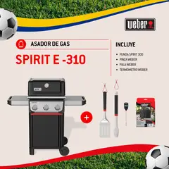 WEBER - Combo Asador Spirit E310 - Gas Propano + accesorios