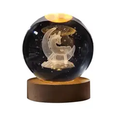 GENERICO - Lámpara En Bola De Cristal 3d Unicornio L07