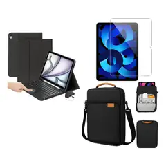 GENERICO - FORRO ESTUCHE TECLADO TRACK PAD PARA IPAD PRO 11 M5 2025 X210 - X215 + BOLSO + VIDRIO