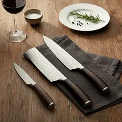 HOCHO - - Set De 3 Cuchillos Profesionales Acero Inoxidable