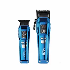 KEMEI - Combo Maquina Peluquera 2En1 Azul KM-2797 DB