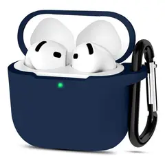 GENERICO - Estuche Forro Funda Case De Silicona Para AirPods 4 + Arnes