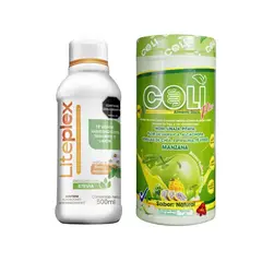 GENERICO - Coli y Liteplex Digestión Fibra Natural Bienestar Estomacal y Ligereza Prebióticos Té Verde