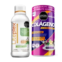GENERICO - MaxLite + Liteplex Colágeno Té Verde Jengibre Digestión y Vitalidad Natural Energía