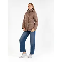 TOMMY HILFIGER - Chaqueta beige quilted de diseño moderno