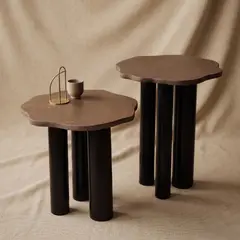 THE LOOP CONCEPT - Mesa Auxiliar Brote L Cacao