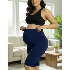 IKSA - Leggins Corto Para Embarazo, Maternos, Look Moderno