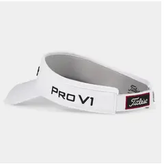 TITLEIST - Visera Para Golfistas Unisex Ajustable Blanco Negro