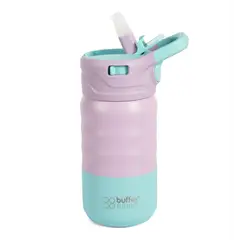 BUFFER FLASK - Termo Botella Agua Termica Niños Buffer 350Ml Acero Inoxidable - Lila