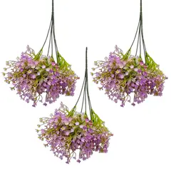 GENERICO - Set x3 Bouquets De Flor Artificial Gipsófila Decorativa