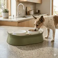 IDEAL - Comedero Doble Diseño práctico y elegante para tu mascota