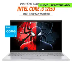 ASUS - PORTATIL VIVOBOOK 15 X1504Z - INTEL CORE i3 - 1215U - 12GB RAM - 512GB SSD - 15.6” FHD - PLATA