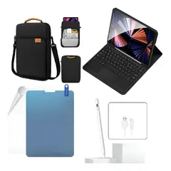 GENERICO - FORRO ESTUCHE TECLADO TRACK PAD PARA TABLET XIAOMI REDMI PAD 2 + BOLSO +PAPER LIKE +LAPIZ NEGRO