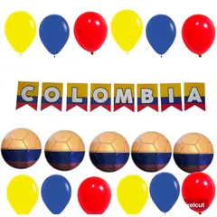 GENERICO - Decoración De Colombia Para El Mundial Con GLobos